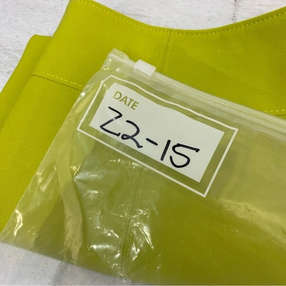 Worthington Citron Green Yellow MIDI Pencil Skirt 14 - Picture 7 of 7